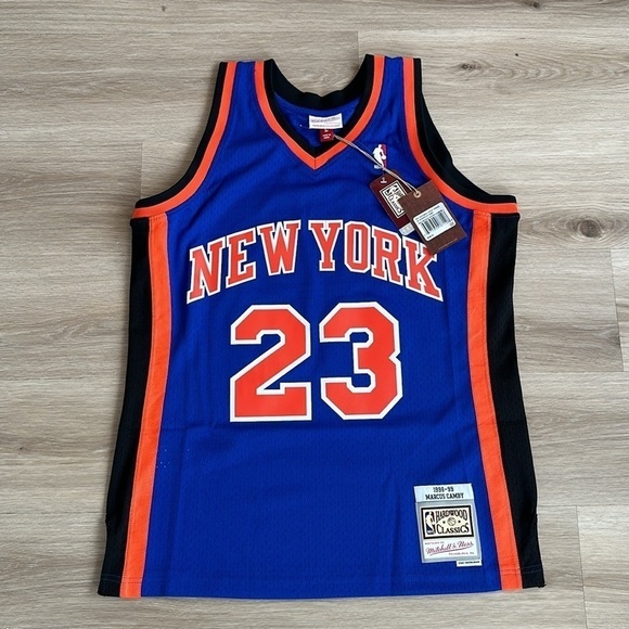 Marcus Camby New York Knicks Mitchell & Ness 1998-99 Hardwood Classics Swingman - Picture 2 of 7